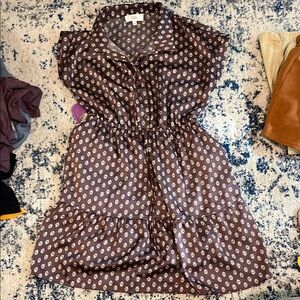 Purple pattern dres